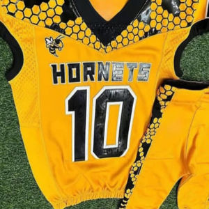 Factory Direct Supply Adult American <b>Football</b> Uniform Set Summer Short Breathable 100% Polyester Anti-Bacterial Quick Dry - Product Image 2