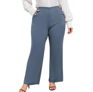 High Quality Men's Slim Fit Flat Front Dress <b>Pants</b> Comfortable Custom Made Wholesale Style - Product Image 4