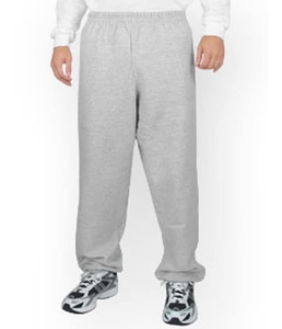 Pantalon de jogging gris tricoté avec logo personnalisé pour hommes avec style décontracté OEM pantalons de survêtement d'été prêt à l'emploi pantalons de survêtement personnalisés en vente de gros - Product Image 1