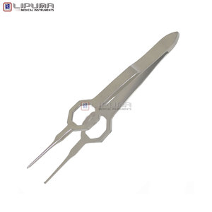 Foerster คีมหนีบไอริส1X2ซี่ฟันตรง8.5ซม. ทำจากสเตนเลสอุปกรณ์ทางการแพทย์โรคตาเครื่องมือคีมไอริส - Product Image 4