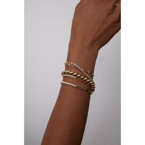 Pulsera de tenis Amy de cuatro puntas con diamantes de moda - Product Image 4