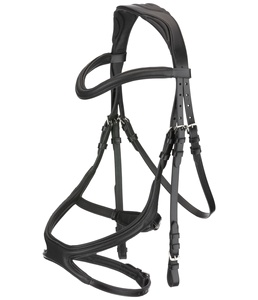 Brida de caballo de cuero de lujo con forma anatómica y tocado acolchado suave para mayor comodidad Personalización disponible - Product Image 5