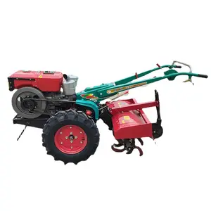 8-25 HP flood and drought dual-purpose thickened chassis two-wheel diesel engine agricultural garden walking tractor