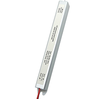 Alimentation LED mince et longue en aluminium IP20 12V 24V 24W 1A 2A à sortie unique pour éclairage public extérieur, transformateur de commutation fin