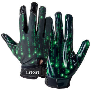Forte adhérence en gros gants de Football américain Spandex microfibre néoprène à lacets personnalisable léger respirant 2025 - Product Image 3