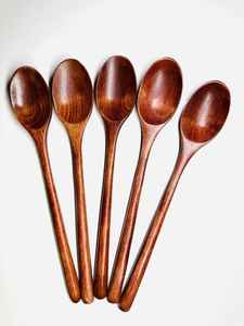 Handcrafted <b>Wooden</b> <b>Spoon</b> Set | Long-Handle Natural Utensils for <b>Cooking</b>, Serving, Stirring and Eco-Friendly Kitchen Use - Product Image 2