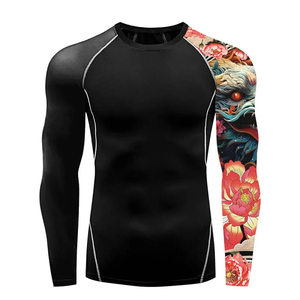 Camiseta de gimnasio de gran tamaño para hombre, camiseta de entrenamiento de manga corta informal de algodón, ropa deportiva de entrenamiento de ajuste holgado, camiseta atlética - Product Image 4
