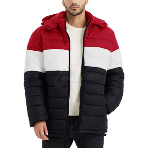 Veste matelassée à capuche pour homme, nouvelle arrivée, fabrication en usine, logo personnalisé sur le devant, vente en gros - Product Image 1