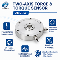 Capteur de force et de couple axial à deux axes 20N-2000N 1-50Nm pour serrage de vis, pressage et bancs d'essai industriels