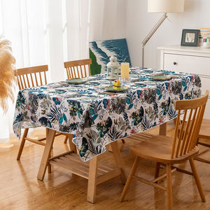 ผ้าปูโต๊ะทรงสี่เหลี่ยมผืนผ้าลายดอกไม้สไตล์ชนบท ผลิตจากโพลีเอสเตอร์ 100% กันน้ำ ซักได้ ใช้ซ้ำได้ เหมาะสำหรับใช้ในบ้าน ห้องครัว และห้องรับประทานอาหาร - Product Image 1