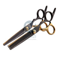 Ensemble de 2 pièces en acier inoxydable, 7 pouces, ciseaux de coupe de cheveux et d'amincissement, Kits de Salon de coiffure avec peignes