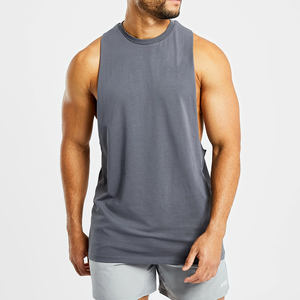 Camisetas sin mangas de algodón transpirable para hombre, estilo stringer, para entrenamiento, fitness, gimnasio, venta al por mayor, ropa de gimnasio - Tejido de punto - Product Image 1
