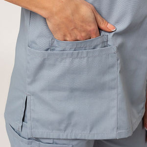 Ensembles d'uniformes hospitaliers médicaux unisexes les plus vendus avec tissu en velours côtelé et logo personnalisé - Product Image 2