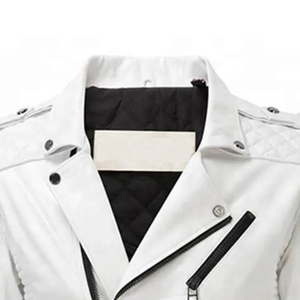 Veste en cuir personnalisée pour hommes blouson classique ou style motard cuir de vache véritable logo marque OEM ODM vente en gros de vêtements d'hiver - Product Image 2