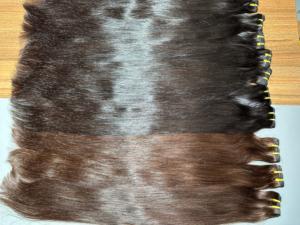 Mejor oferta 2025 sedoso recto sin procesar sin enredos cutículas alineadas cabello indio 100% cabello crudo cabello humano indio Natural - Product Image 2