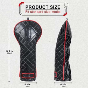 Funda Protectora para Cabeza de Palo de Golf de Cuero PU Promocional Moderna 2026, Diseño Personalizado, Cierre Elástico Duradero Autoajustable - Product Image 6
