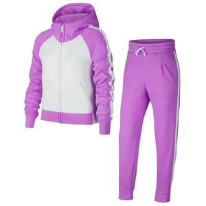 Chándal rosa de algodón para mujer, chándal de 2 piezas de alta calidad, chándal para correr - Product Image 4