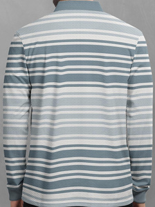 Polos informales de verano para hombre, patrón sólido, cuello levantado, tejido de manga corta, transpirable, estilo de negocios, de talla grande para adultos - Product Image 3