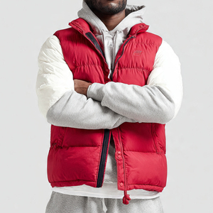 Chaleco Acolchado con Capucha sin Mangas OEM para Hombre, Chaleco Abrigado de Invierno, Chaleco Acolchado Grueso con Cremallera y Capucha para Hombre - Product Image 5