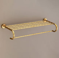 Ensemble de garnitures de salle de bains enduites de PVD de finition d'or de luxe pour les maisons modernes et les intérieurs contemporains fabrication de l'Inde