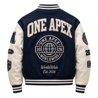 Vêtements de sport ONEAPEX OSW-1006 Veste en toile de laine slim fit pour homme, hiver, fermeture éclair, séchage rapide, respirante, service OEM