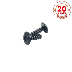 สกรูไมโครความแม่นยําเหล็กกล้าคาร์บอนหัวแบนสกรูต๊าปตัวเองสีดํา - Product Image 2