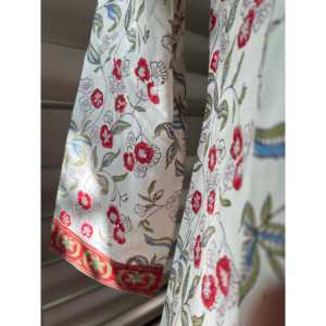 Kurta Navideña con Estampado de Bloques para Mujer, Elegante, Casual, Talla Grande, Vestido Largo hasta el Suelo, Transpirable, Tallas XS-5XL, para Fiestas Diurnas - Product Image 4