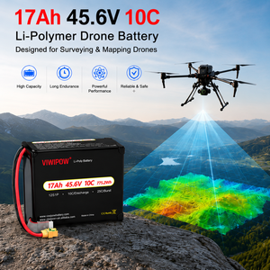 Batterie de drone UAV Li-polymère haute capacité 17Ah 45.6V 12S1P pour la topographie et la cartographie aériennes, compatible avec tous les types de connecteurs - Product Image 5