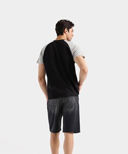 Venta al por mayor de los hombres de moda camiseta transpirable Casual cómodo Color sólido de punto gimnasio Fitness Jogging Wear - Product Image 3