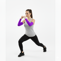 Manchons de sport pour femmes avec logo OEM - Respirants, écologiques, séchage rapide, grande taille, 100% polyester, modèle