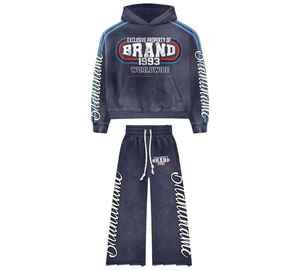 Ensemble de survêtement imprimé surdimensionné d'hiver avec un design 2 en 1, tissu de qualité supérieure pour un confort quotidien et un style streetwear - Product Image 3