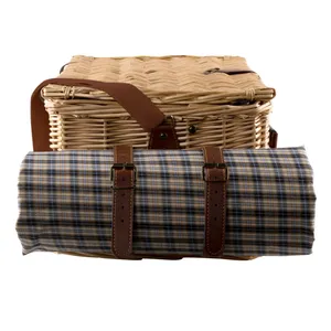 Set Regalo Personalizzato Cesto da Picnic in Platino per Regali Aziendali - Product Image 5