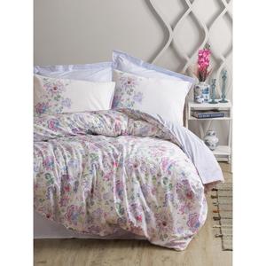 Housse de couette double bohème en coton Adsila Blue - Product Image 1