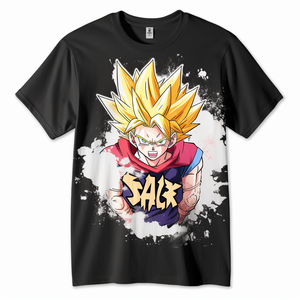Camiseta Unisex de Anime con Estampado por Sublimación Personalizada, 100% Algodón Jersey, Diseño en Blanco, Antiarrugas y de Secado Rápido, Informal, OEM - Product Image 2