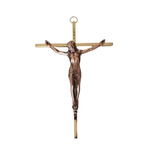 Nouveau Crucifix en laiton personnalisé accessoire religieux fait à la main pour la décoration d'autel d'église Style de cadeau OEM ODM - Product Image 3