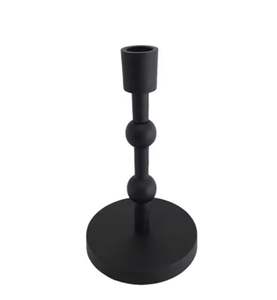 Soporte de vela de Metal de hierro negro de diseñador personalizado de Venta caliente para decoración del hogar adorno de Festival de Navidad hecho a mano para - Product Image 2