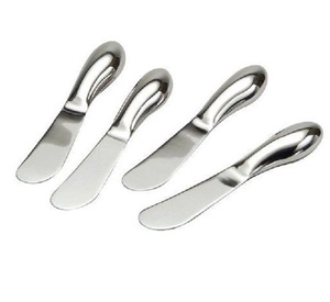 Couteaux à fromage en acier inoxydable avec manche en bambou véritable, épandeur de beurre, outil de dessert de cuisine, couteau trancheur à fromage - Product Image 6