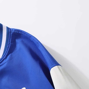 OEM Long Hooded Varsity <b>Jacket</b> <b>Men's</b> Embroidered Polyester/Cotton Fleece Casual <b>Summer</b> <b>Jacket</b> - Product Image 4