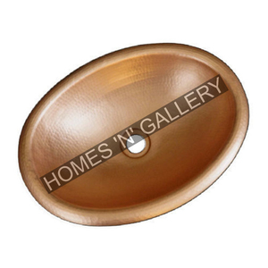 Lavabos de salle de bains design en cuivre de qualité supérieure faits à la main, vente en gros, lavabo design classique et élégant en cuivre - Product Image 2