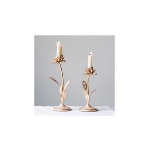 hot sale metal <b>candle</b> <b>Holders</b> aluminium stylish Party Wedding Decorations Candlesticks Gold Color Table Craft Candelabra - Product Image 6