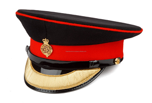 High End Peaked <b>Caps</b> Custom Bullion Badge Uniform Headwear Structured Design Wholesale Supplier - Product Image 6