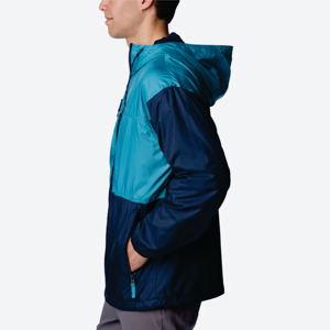 Échantillon gratuit Veste coupe-vent en toile avec broderie, respirante et imperméable pour hommes, design personnalisé OEM - Product Image 3