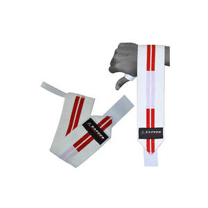 Muñequeras de neopreno resistentes de alta calidad Cierre de bucle de gancho Protección profesional resistente al desgaste Unisex para gimnasio Fitness - Product Image 1