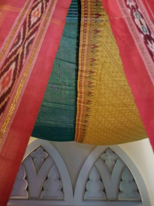 Auvent de lit sari bohème multicolore vintage avec moustiquaire pour la décoration intérieure ou le camping - Product Image 5