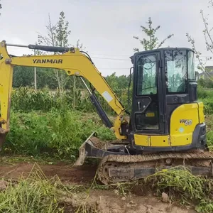 Yanmar Vio60 ekskavatör satılık 60 Model Ditcher orijinal sağlanan Mini ekskavatör 1.5 Ton kuengine motor makineleri cezayir