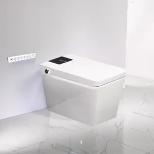 Automatic In-tank Japanese Toilet Square Style A220 Floor Mounted Square Bidet Toilet And Hidden Water Tank Inside The Wc For B