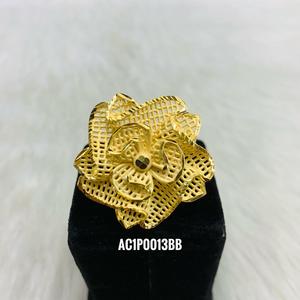 UY-pendientes de arroz chapados en oro, para hombres - Product Image 3