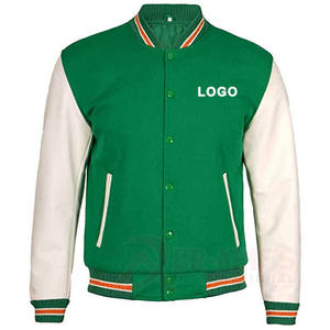 Equipo personalizado Letterman chaqueta Varsity chaqueta de los hombres con mangas de cuero Casual High School Letterman béisbol Bomber chaquetas - Product Image 1