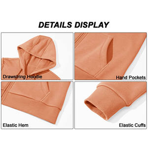 Sudadera con Capucha para Mujer, Tallas Grandes, Personalizada, de Alta Calidad, Manga Larga, Deportiva, de Felpa, con Cierre, Estampada, Diseño Holgado, Cuello con Capucha - Product Image 6