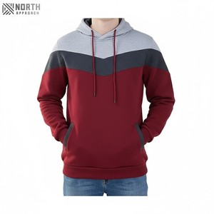 Sweat à capuche épais en coton éponge de haute qualité pour hommes, sweat-shirt en polaire à épaules tombantes personnalisé, sweat-shirt à capuche de grande taille - Product Image 1